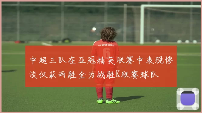 中超三队在亚冠精英联赛中表现惨淡仅获两胜全为战胜K联赛球队
